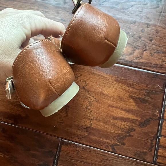 Next brand UK 5 US 6c Tbar Maryjane Style Sandal‎ Brown Leather Shoe Fisherman - Picture 4 of 7